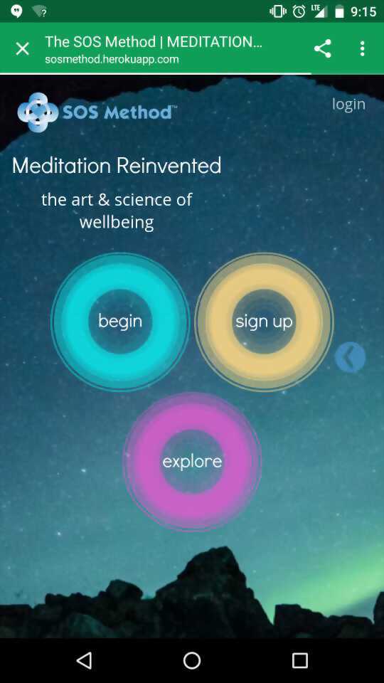 Meditation app